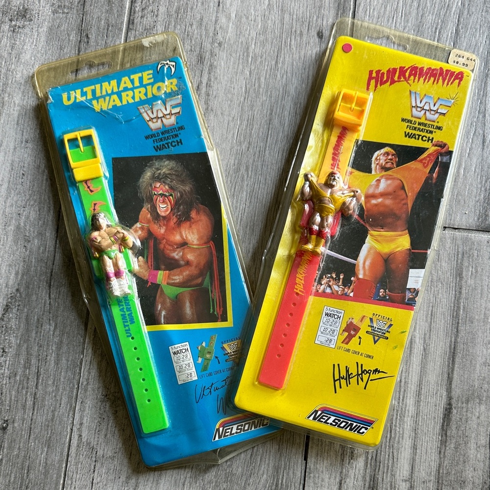 WWF Ultimate Warrior and Hulk Hogan Watches